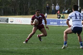 Sam Harrold scores - ASSRL Championship Final - Queensland Schoolboys v NSW CCC action (Photo's : OurFootyMedia)