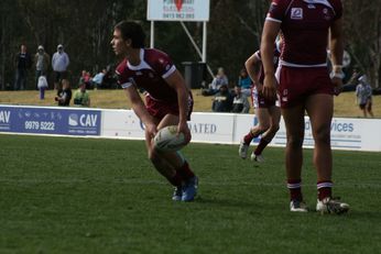 Sam Harrold scores - ASSRL Championship Final - Queensland Schoolboys v NSW CCC action (Photo's : OurFootyMedia)
