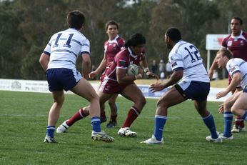 Sam Harrold scores - ASSRL Championship Final - Queensland Schoolboys v NSW CCC action (Photo's : OurFootyMedia)