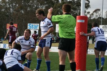 Sam Harrold scores - ASSRL Championship Final - Queensland Schoolboys v NSW CCC action (Photo's : OurFootyMedia)