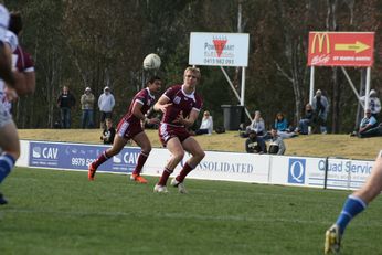 Sam Harrold scores - ASSRL Championship Final - Queensland Schoolboys v NSW CCC action (Photo's : OurFootyMedia)
