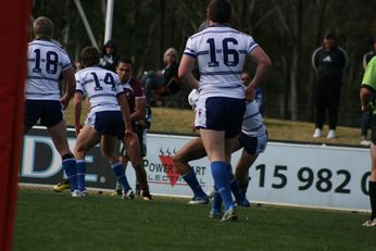 Sam Harrold scores - ASSRL Championship Final - Queensland Schoolboys v NSW CCC action (Photo's : OurFootyMedia)