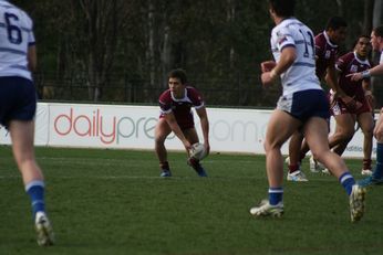 Sam Harrold scores - ASSRL Championship Final - Queensland Schoolboys v NSW CCC action (Photo's : OurFootyMedia)
