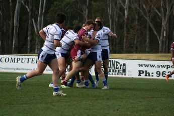 Sam Harrold scores - ASSRL Championship Final - Queensland Schoolboys v NSW CCC action (Photo's : OurFootyMedia)