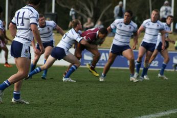 Sam Harrold scores - ASSRL Championship Final - Queensland Schoolboys v NSW CCC action (Photo's : OurFootyMedia)
