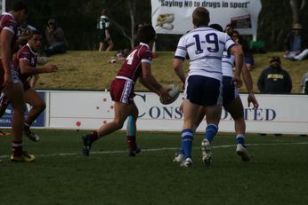 Sam Harrold scores - ASSRL Championship Final - Queensland Schoolboys v NSW CCC action (Photo's : OurFootyMedia)