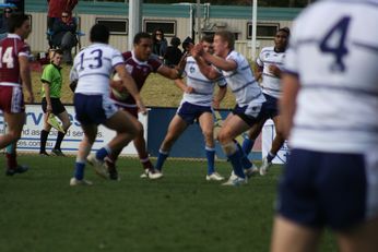 Sam Harrold scores - ASSRL Championship Final - Queensland Schoolboys v NSW CCC action (Photo's : OurFootyMedia)