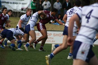 Sam Harrold scores - ASSRL Championship Final - Queensland Schoolboys v NSW CCC action (Photo's : OurFootyMedia)