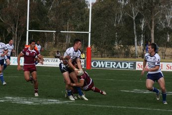 Sam Harrold scores - ASSRL Championship Final - Queensland Schoolboys v NSW CCC action (Photo's : OurFootyMedia)