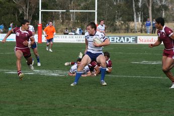 Sam Harrold scores - ASSRL Championship Final - Queensland Schoolboys v NSW CCC action (Photo's : OurFootyMedia)
