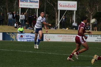 Sam Harrold scores - ASSRL Championship Final - Queensland Schoolboys v NSW CCC action (Photo's : OurFootyMedia)