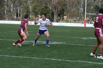 Sam Harrold scores - ASSRL Championship Final - Queensland Schoolboys v NSW CCC action (Photo's : OurFootyMedia)