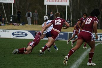 ASSRL Championship Final - Queensland Schoolboys v NSW CCC action (Photo's : OurFootyMedia)