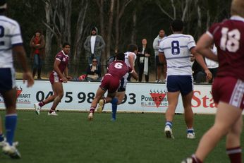 ASSRL Championship Final - Queensland Schoolboys v NSW CCC action (Photo's : OurFootyMedia)