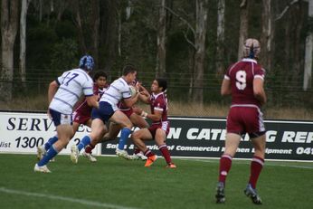 ASSRL Championship Final - Queensland Schoolboys v NSW CCC action (Photo's : OurFootyMedia)