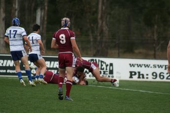 ASSRL Championship Final - Queensland Schoolboys v NSW CCC action (Photo's : OurFootyMedia)
