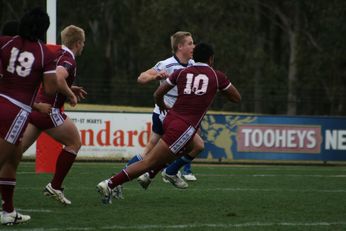 ASSRL Championship Final - Queensland Schoolboys v NSW CCC action (Photo's : OurFootyMedia)