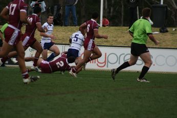 ASSRL Championship Final - Queensland Schoolboys v NSW CCC action (Photo's : OurFootyMedia)