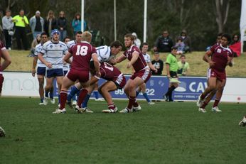 ASSRL Championship Final - Queensland Schoolboys v NSW CCC action (Photo's : OurFootyMedia)