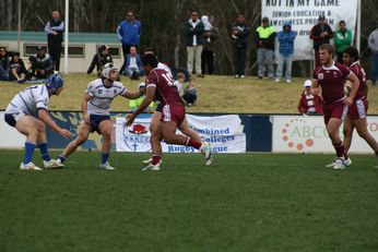 ASSRL Championship Final - Queensland Schoolboys v NSW CCC action (Photo's : OurFootyMedia)