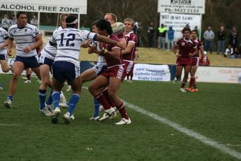ASSRL Championship Final - Queensland Schoolboys v NSW CCC action (Photo's : OurFootyMedia)
