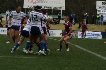 ASSRL Championship Final - Queensland Schoolboys v NSW CCC action (Photo's : OurFootyMedia)