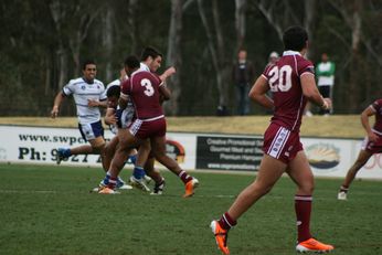 ASSRL Championship Final - Queensland Schoolboys v NSW CCC action (Photo's : OurFootyMedia)