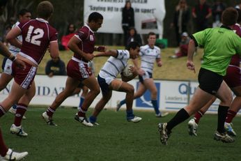 ASSRL Championship Final - Queensland Schoolboys v NSW CCC action (Photo's : OurFootyMedia)