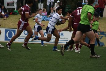 ASSRL Championship Final - Queensland Schoolboys v NSW CCC action (Photo's : OurFootyMedia)