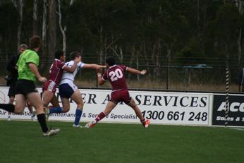 ASSRL Championship Final - Queensland Schoolboys v NSW CCC action (Photo's : OurFootyMedia)