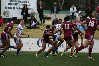 ASSRL Championship Final - Queensland Schoolboys v NSW CCC action (Photo's : OurFootyMedia)