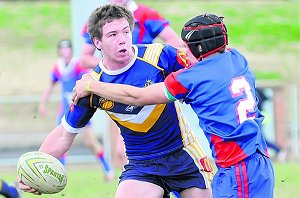 Bathurst High captain Doug Hewitt was one of the best when his team defeated Tumut High 46-14 and will be looking to have another big game today. Photo: PHILL MURRAY