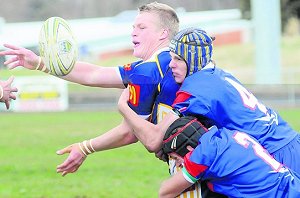 Jack Siejka played an integral role in Bathurst High's 46-14 win over Tumut, scoring three tries. Photo: PHILL MURRAY