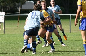 Reece Regan runs at the Eels - Parramatta Eels Harold Matthews Cup Vs NSW CCC U 15's (Photo : ourfooty media)
