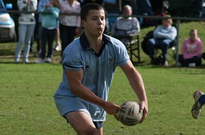 Adam Clydesdale looking for options - Parramatta Eels Harold Matthews Cup Vs NSW CCC U 15's (Photo : ourfooty media)