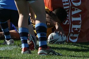 NSW CCC U15s v Parramatta Eels U16s trial match action (Photo: ourfootymedia)