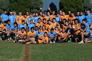 NSWCCC UNDER 15's Squad & Wests & Tigers U 16's (Photo : ourfootymedia)