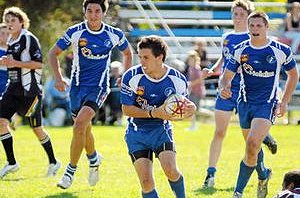 Grafton High’s Jake Frame poses a threat for the Inverell University Shield side tomorrow.