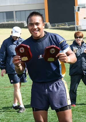 Man of the Match in the 2008 Buckley Shield & Player of the Buckley Shield Competition 2008 ( Photo : ourfooty media )