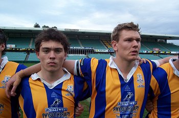 Tim Robinson and the MCS 2006 Champions Patriaian Brothers Blacktown (Photo : Patrician Brothers Blacktown