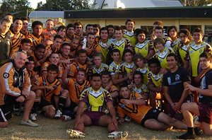 Keebra Park played the Balmain Tigers U 15 Development side & only went down 26 - 14 in a great day of footy (Photo : Balmain Tigers)