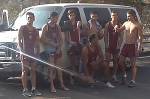 Keebra Park boys with one of their SUV's