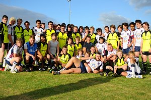 Wade Deacon & Mackay High school boys after the game (Photo : kt8Photography.co.uk)