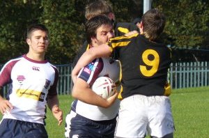 Shane Szymanski takes some hard yards