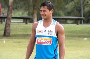 Marmin Barba in Titans gear for the first time.